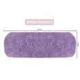 thumbnail image 3 of Home Weavers Waterford Collection Bathroom Rug 100% Cotton Fabric, Soft Absorbent, Elastic Edges, Machine Wash Dry, Toilet Tank Lid Cover for Bathroom, 10"x22" Tank Cover, Purple, 3 of 5