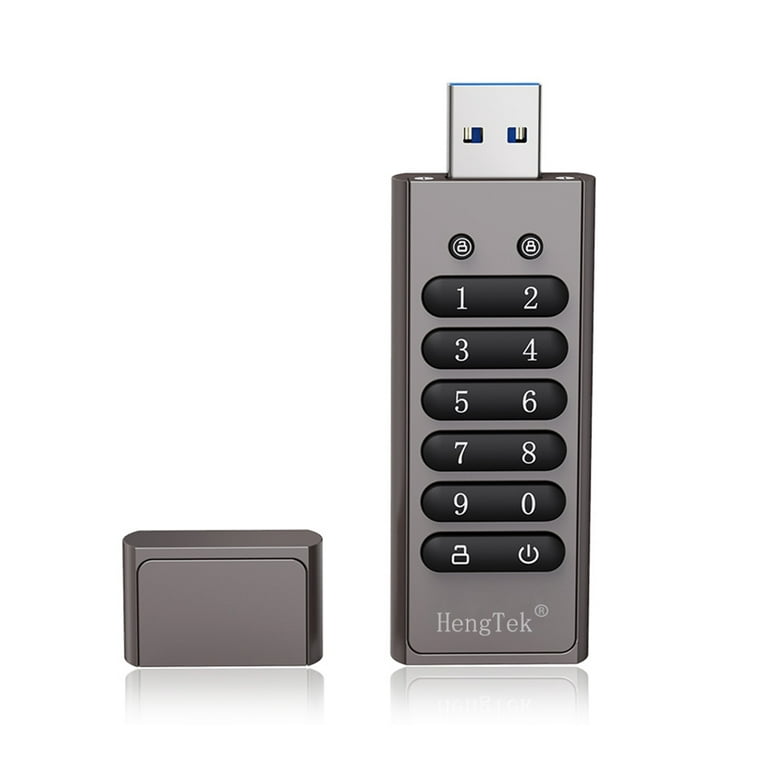 32GB Encrypted USB Drive Password Secure Flash USB3.0 U Disk Support Reset/Wipe/Auto Lock Grey - Walmart.com
