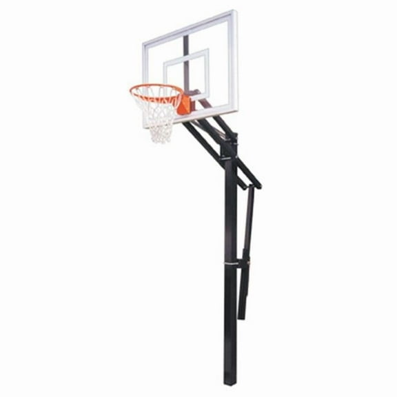 Slam II Steel-Acrylic In Ground Adjustable Basketball System, Kelly Green