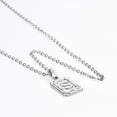 thumbnail image 7 of U7 Initial Monogram Necklace Letter Pendant S Platinum Plated for Women Men,Square Capital Resizable Chain, 7 of 7