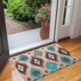 thumbnail image 2 of Colorful Geometric Triangle Diamond Pattern Door Rugs,Washable Non Slip Door Mats Indoor,Decorative Door Mats,Entry Mat Indoor for Entrance,Bedroom,Kitchen,Bathroom,17"x30", 2 of 6