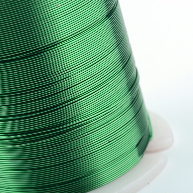 Round Copper Jewelry Wire Green 24 Gauge 0.5mm about 59.05 Feet(18m)/roll