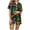 01-Green, variant on Saving 2025 Summer Pajamas Set for Women,Women's Mardi Gras Loungewear Carnival Feather Printed Sleepshirt Button Down Short Sleeve Lapel 2 Piece Pjs Sets Clearance,01-Green,Small