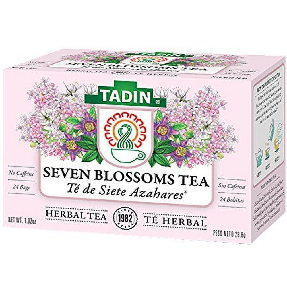 Therbal Seven Blossoms Herbal Tea, Caffeine-Free, 25 Teabags