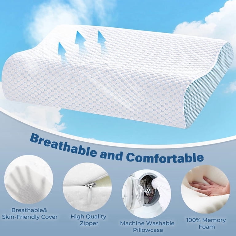 Vccoem Cervical Memory Foam Contour Neck Pillow photo 4
