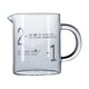 thumbnail image 2 of Cafetera Tetera de vidrio de borosilicato Servidor de café de leche Jarra de vidrio Práctica tetera de gran capacidad de 450 ml Jarra de vidrio con graduación Macarena cafetera, 2 of 8