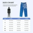 thumbnail image 4 of Hirioo Blue Christmas With Snowflakes for Men's PJ Pajama Pants Sleep Pants Men's Home Trousers with Pockets,S-3XL-Large, 4 of 6