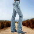 thumbnail image 2 of Sngxgn Women's Classic Relaxed Fit Straight Leg Jean(Light Blue,L), 2 of 7