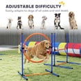 thumbnail image 5 of PawHut Dog Agility Training Equipment, 12-Piece Dog Obstacle Course with Adjustable Hurdle & Ring, 4 Tunnels, Weave Poles, 5 of 9