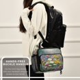 thumbnail image 6 of Insulated Lunch Bag 6L Leak-Proof Lunch Box with Shoulder Strap Multiple Pockets Lunch Tote Vibrant Garden Filled, 6 of 9
