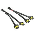 thumbnail image 4 of Conector de faro Nikou macho a hembra 2 piezas H11 H8 Arnés de cableado de extensión, 4 of 9