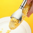 thumbnail image 2 of Cortador de maíz Hugtrwg de acero inoxidable con mango ergonómico utensilios de cocina, 2 of 8