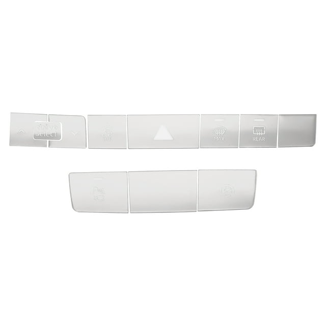 Etiqueta de Interruptor de Alarma de Cubierta de Botones de Control Central Unique Bargains para Audi A6 A7 2019-2024 Estilo de Interior de Consola Tono Plateado 1 Juego