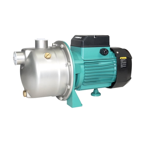1/2 Hp Water Pump, Stainless Steel, 115 Volts, 16 Gpm Max Flow, 1 In/Out, Shimge-USA JET370G2