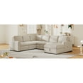 thumbnail image 5 of U-shaped Corduroy Combination Corner Sofa with Storage Lounge Chair, 6-seater Oversized Sofa, With USB interfaces, Suitable for Living Room, Office, and Spacious Space WQ-367, 5 of 9
