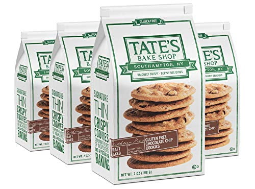 Tate's Bake Shop Thin & Crispy Cookies, Gluten Free Chocolate Chip, 7 Oz, 4Count