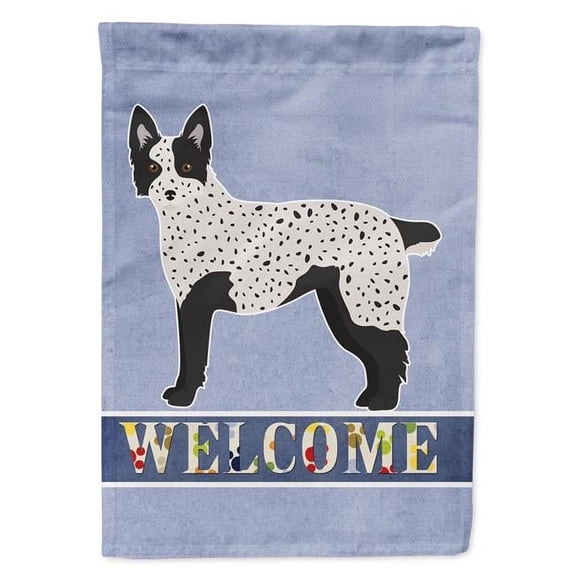 Texas Heeler Welcome Garden Size Flag
