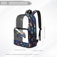 thumbnail image 7 of COEQINE Large Clear Backpack for School 17 Inch See Through Boys Bookbag for Teen College, Heavy Duty PVC Backpack for Work Travel, Casual Daypack for Concert Stadium, Colorful Monster Truck, 7 of 7