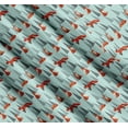 thumbnail image 3 of Soimoi Green Cotton Voile Fabric Artistic Tree & Wolf Animal Print Sewing Fabric Yard 42 Inch Wide, 3 of 7