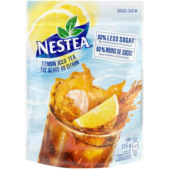 Thé glacé au citron NESTEA(MD) avec 50 % moins de sucre 715 g 715 GR