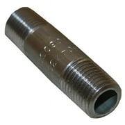 J S Products  0.125 x 3 Stainless Steel Pipe Nipple