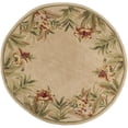 thumbnail image 1 of HomeRoots 354154 Tapis Rond en Laine Ivoire 5 Pi 6 Po, 1 of 1