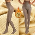 thumbnail image 4 of Maplenight Fleece Lined Tights for Women Winter Thick Thermal Legging Semi Opaque Soft Pantyhose Solid Color High Waist Footed Stockings, 4 of 5