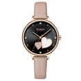 thumbnail image 1 of CURREN Women Quartz Watch Leather Strap Exquisite Diamond Dial Female, 1 of 8