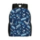 thumbnail image 1 of Disketp Blue Bus Mochila Unisex de Apertura Lateral Completa, Mochila para Laptop para Escuela, Trabajo y Viajes, 1 of 8
