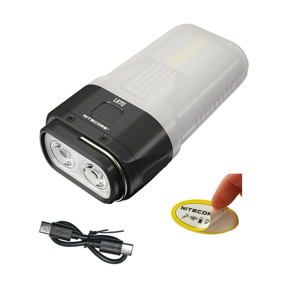 Linterna Farol Nitecore LR70 Recargable USB-C de 3000 Lúmenes