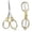 B, variant on Telescopic Folding Scissors – Portable Stainless Steel Pocket Keychain Scissors for Travel, Fishing, Craft & Office Use, Mini Compact Foldable Safety Scissors for Paper, Fabric & Thread Cutting, A