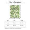 thumbnail image 4 of Throw Blanket for Couch Sofa and Bed, cute smile frog green Kawaii Super Soft Plush Throw Blanket, Fuzzy Cuteness Comfy Warm Washable Flannel Blanket & Throws for All Season 80"x60", 4 of 5