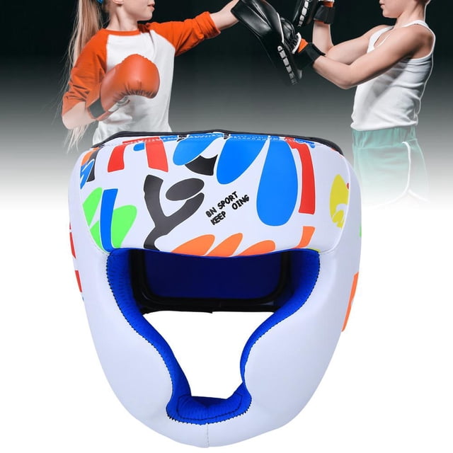 AMONIDA Kid Helmet Head Guard Protective Gear For Boxing Muay Thai Taekwondo Training