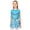 Blue, variant on Kids Girls 2 Pieces 70S Disco Costumes Metallic Gloss Shiny Sequins Sleeveless Chest Tassels Gold 6