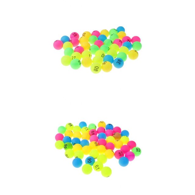 100 Piezas de Pelotas de Tenis de Material Surtido Color Pp 40 Mm