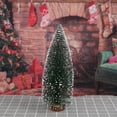 thumbnail image 3 of Pompotops Artificial Small Xmas Tree Decor, Mini Christmas Tree Desktop Decoration DIY Christmas Tree With Light String, A, 3 of 4
