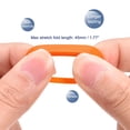 thumbnail image 4 of Uxcell Silicone Rubber Bands Rings Non-slip 1" Orange for Wrapping Paper 5Pcs, 4 of 5