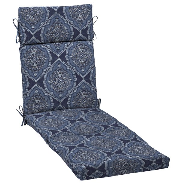 Better Homes & Gardens Blue Medallion 72x 21 in. Outdoor Chaise Lounge