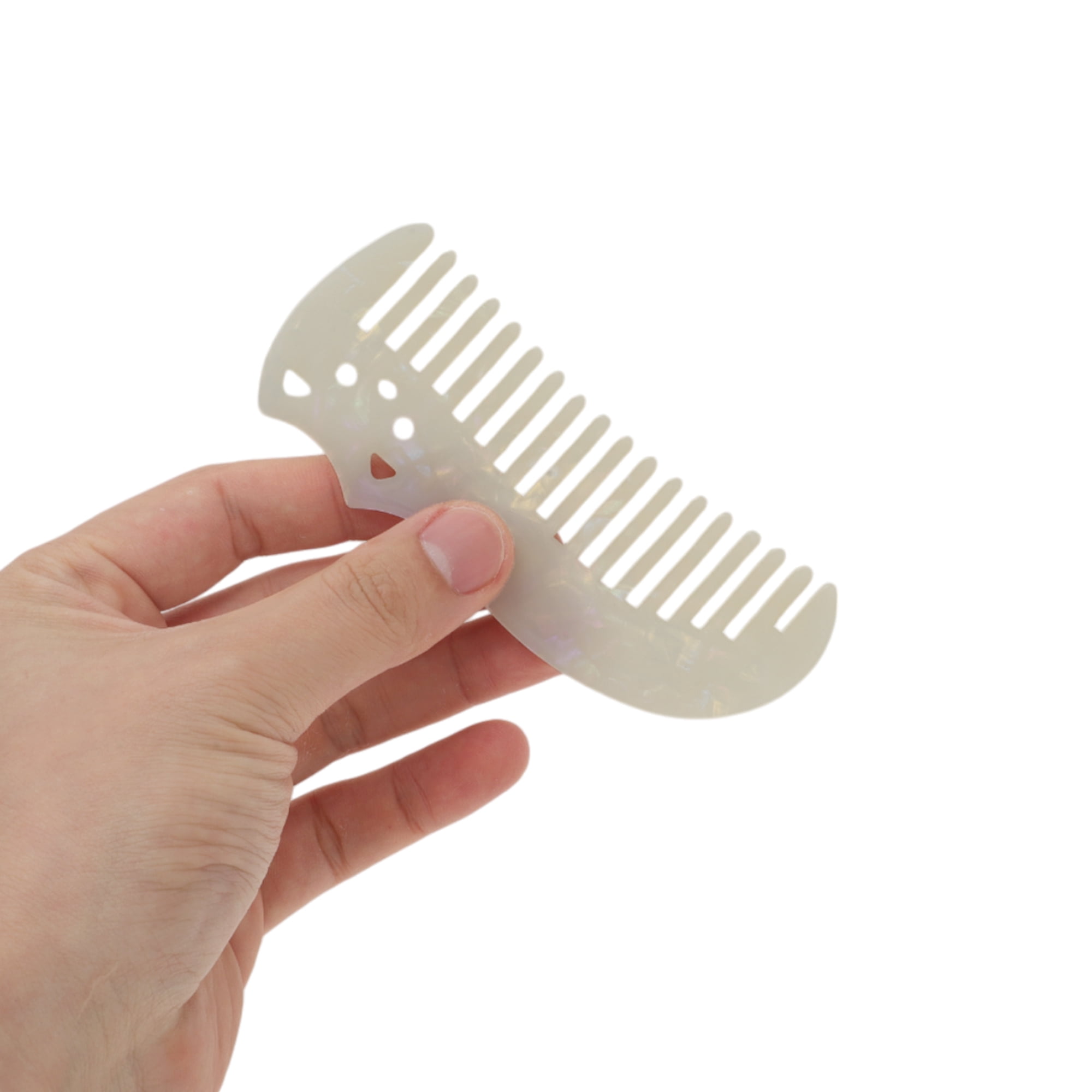 Unique Bargains 1 Pc Cute Cat Marble Hair Comb suitable for Making hair Smooth Colorful