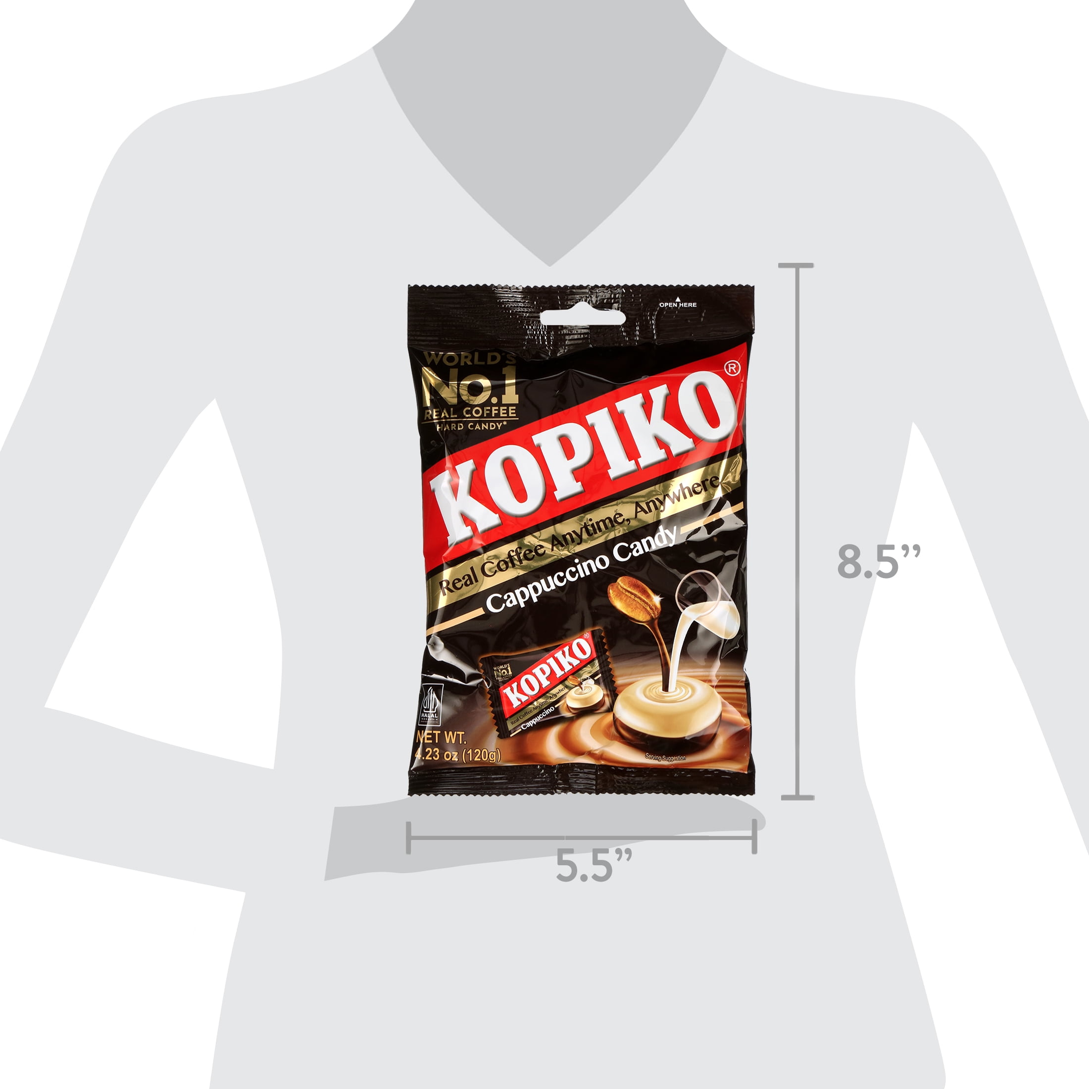12 pack) Kopiko Candy Cappuccino, 4.23 Oz - Walmart.com