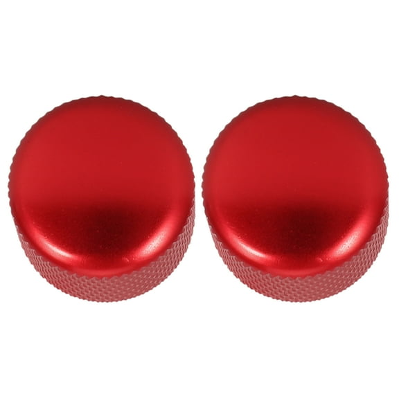LABSERRON Red Metal Volume Control Knobs 2Pcs for Electric Guitar Performance