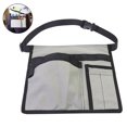 thumbnail image 2 of 5-Pocket Single Side, Tool Belt & Work Apron for Painters, Small Tool Pouch for Carpenters and Builders - Durable Canvas Garden Tool Belt & Water Proof Waist Apron, Utility Belt Women and Men,Grey, 2 of 8