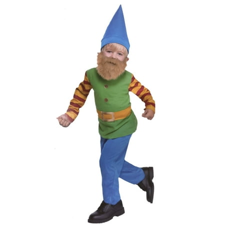 Toddler Lil Bearded Boys Gnome Costume Garden Troll