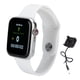 thumbnail image 1 of Pulsera inteligente X6 con Bluetooth, pantalla a color, contador de pasos y control del ritmo cardíaco, color blanco, 1 of 15