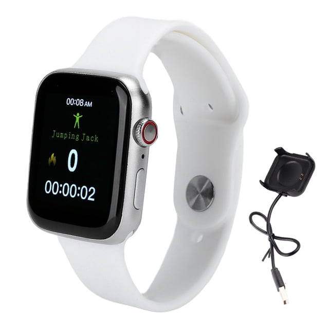 Pulsera inteligente X6 con Bluetooth, pantalla a color, contador de pasos y control del ritmo cardíaco, color blanco