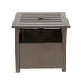 thumbnail image 3 of California Umbrella Sunmaster Series Aluminum Side Table with Umbrella Stand Fillable Base with Bronze, 3 of 7