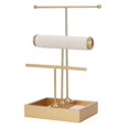 thumbnail image 1 of 3 Tier Jewelry Tree Stand Tower Rack Necklace Bracelet Holder Jewelry Display Stand Jewelry Tower with Ring Tray, 1 of 5