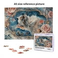 thumbnail image 6 of 1000 PCS Cat In The Mirror Jigsaw Puzzles 1000 Pieces,Creative Activity Hobbies For Adults,Featuring Beautiful And Retro Illustrations Depicting A Cat In A Flower Mirror,Enchanting Wooden Puzzle, 6 of 6