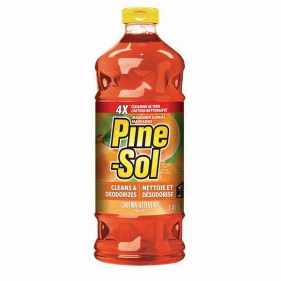 Pine-Sol Nettoyant Multi-Surfaces, Parfum Mandarine Lever de Soleil, 1,41 L, Détruit les Taches les Plus Tenaces*
