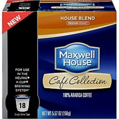 Maxwell House House Blend Keurig K Cup Coffee Pods (18 Count)